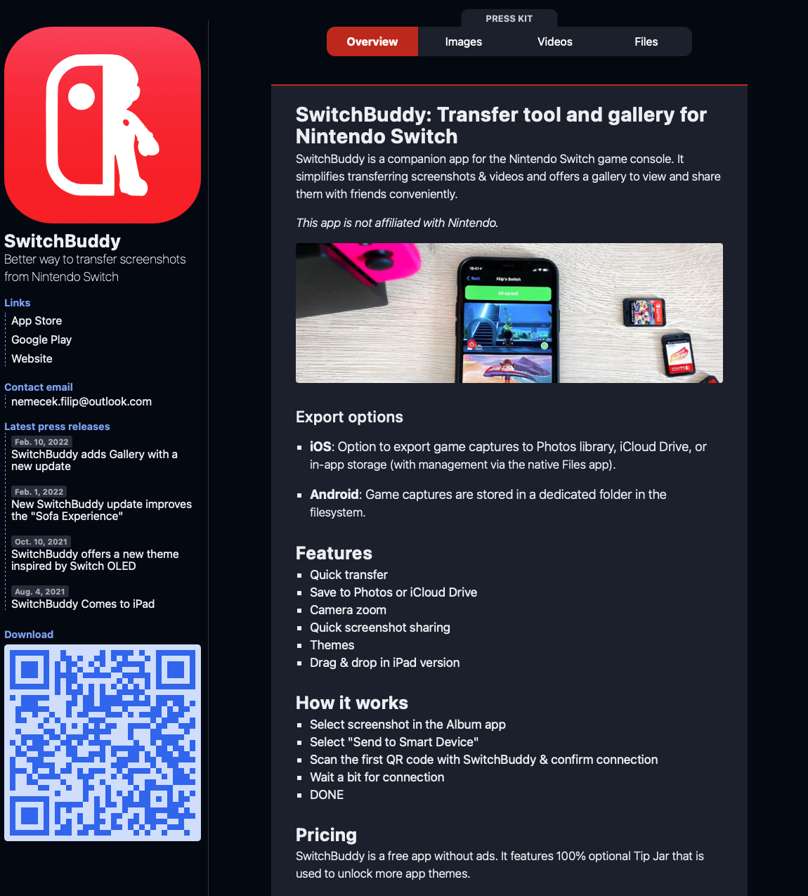 Press Kit example